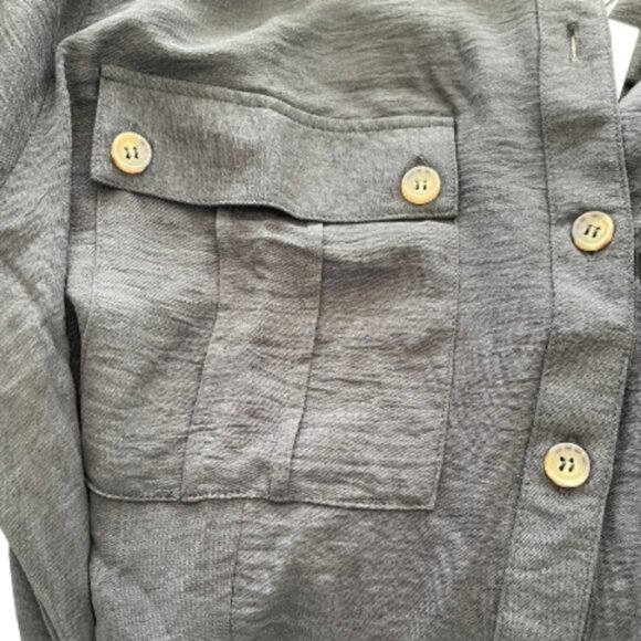 Black Tamara H Women's Shirt Style Button Up Dress - Picture 5 of 11